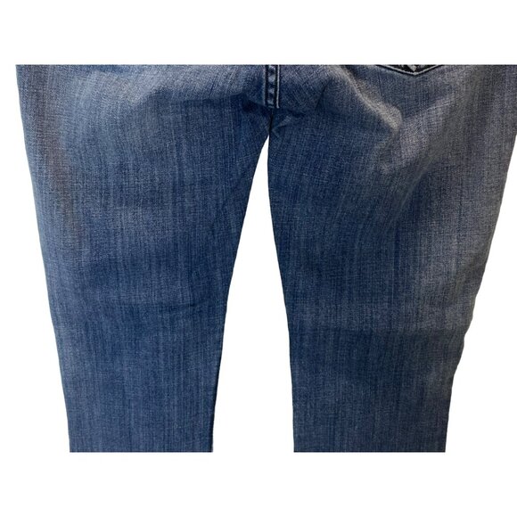 Rock & Republic Kasandra Blue Jeans Boot Cut 10M Frayed Embellished RN130273 - Picture 7 of 10